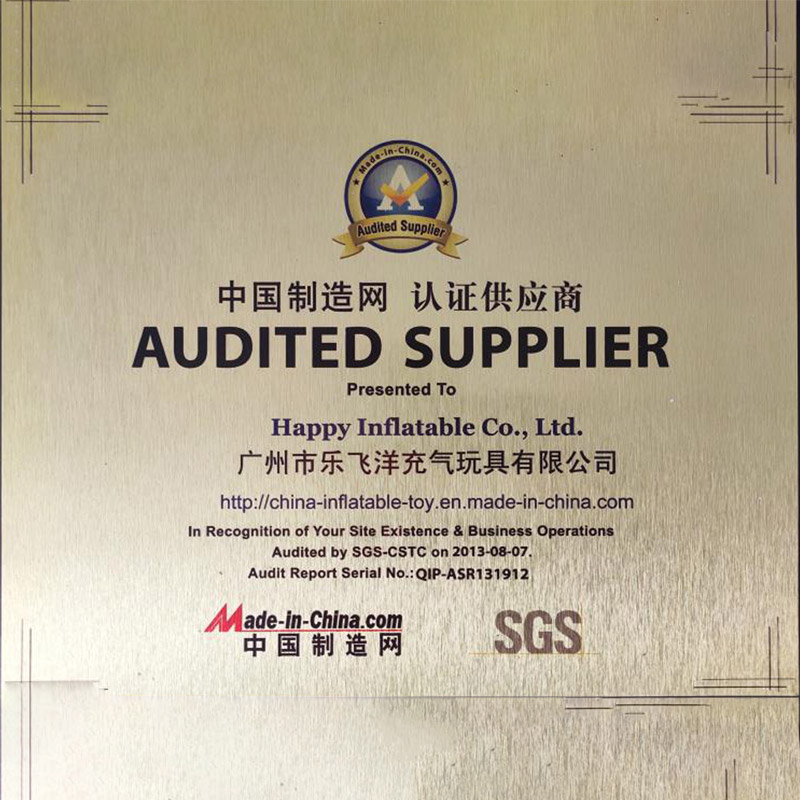 Certificado de Fornecedor Auditado pela SGS